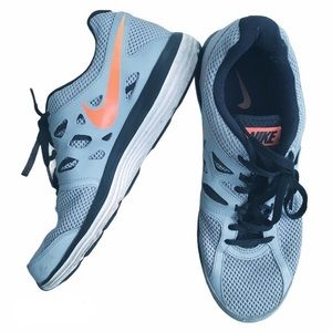 Nike 9.5 Dual Fusion Gray Orange Men's Sneakers